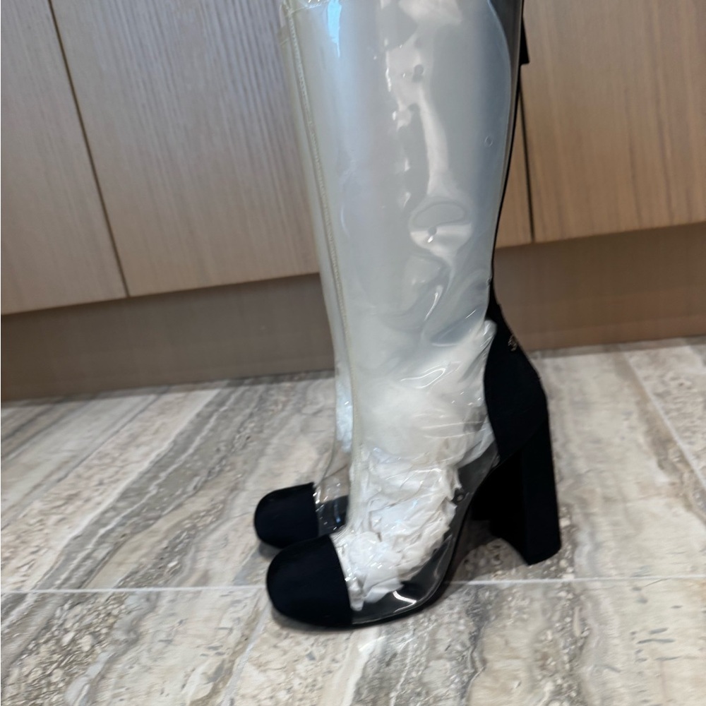 chanel spring summer 2018 transparent boots - Picture 2 of 4